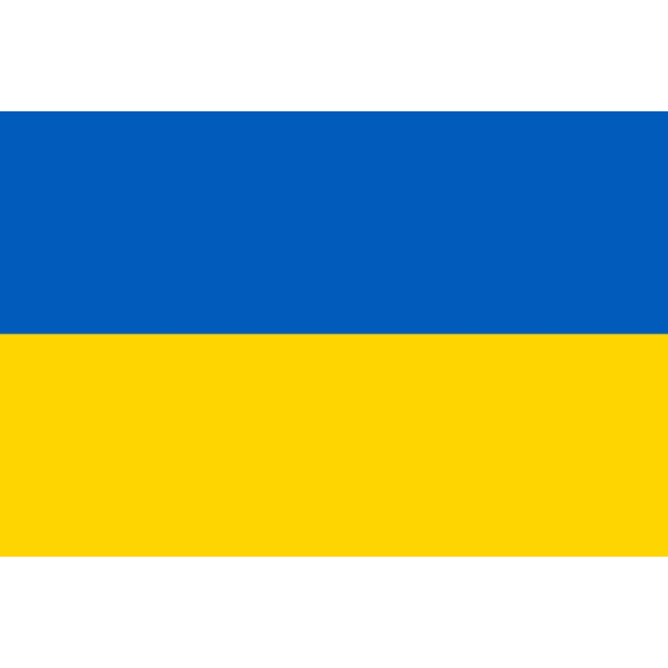 Ukrainas flagg White