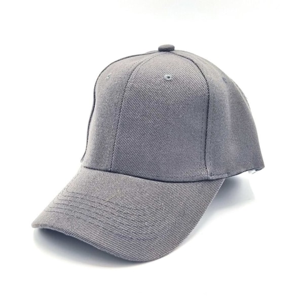 Grå caps Unisex baseballcaps Grey