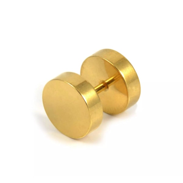 Fake Plugg - Guldfärgade Gold 10 mm