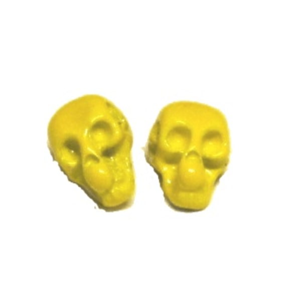 SKULLE ØRERINGE Yellow