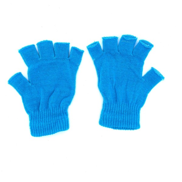 Fingerløse hansker one size - forskjellige farger Light blue