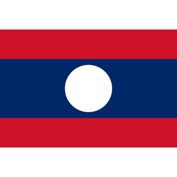 Laos flagga Laos 