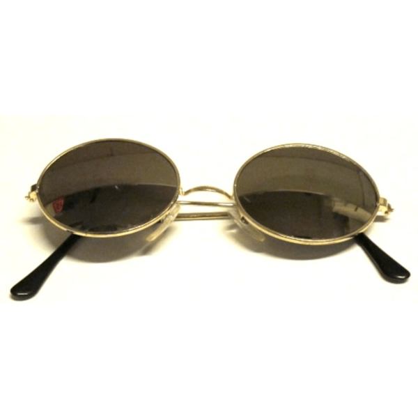 Ovale speilsolbriller Gold