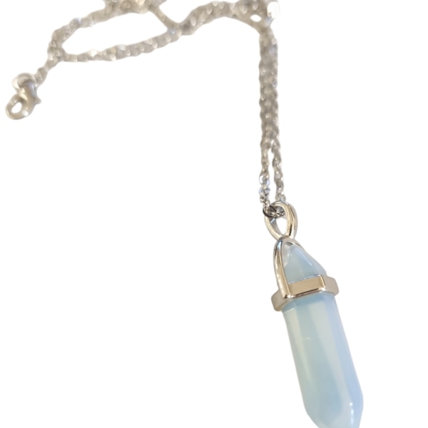 Kristall Halsband Hexagonal Light blue