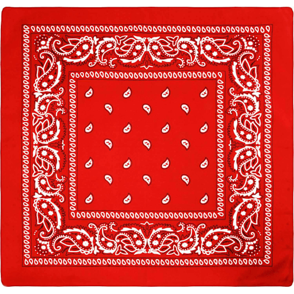 Paisley Bandana flertal färger Röd