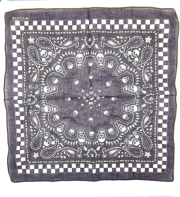 Skull Bandana skjerf Black