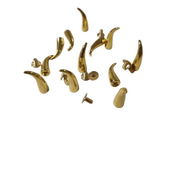 Guldfarvede buede nitter Gold