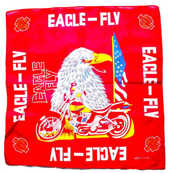 MOTORCYKEK EAGLE BANDANA Tørklæde Black