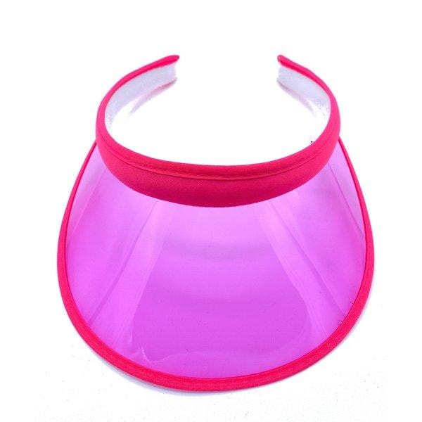 skärmkeps - transparent - Olika färger Rosa