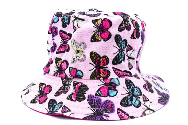 Perhosten kalastushattu Pink