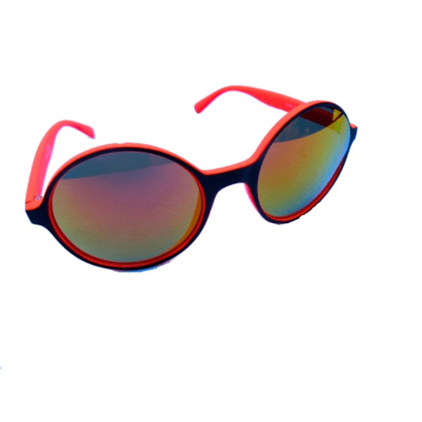 Runde oransje sorte solbriller Black