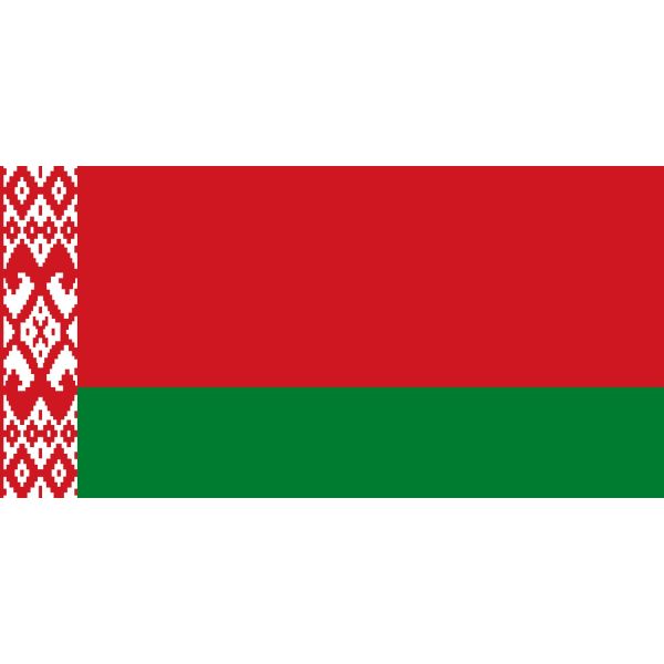 Vitryssland (Belarus ) Flagga Vit