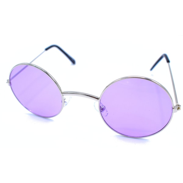 Lilla runde solbriller Silver