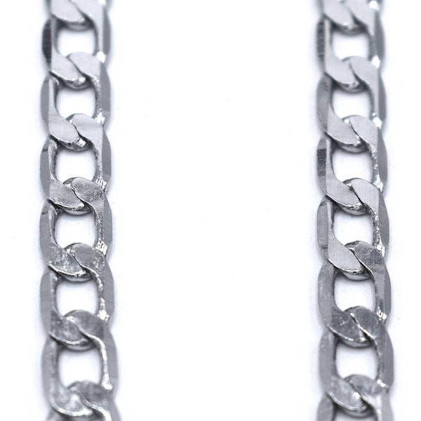 Silverfärgad kedjehalsband robust Silver