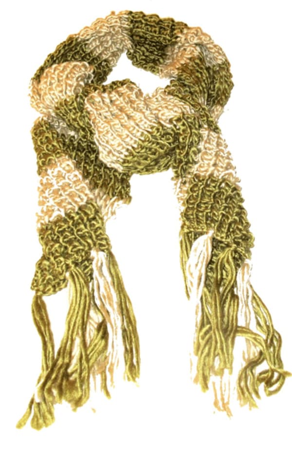 Strikket skjerf Green