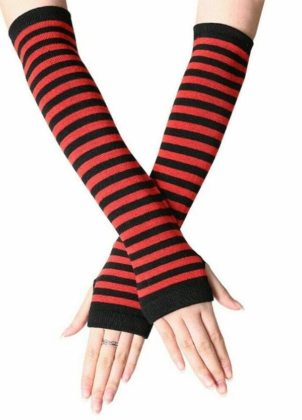 Stripete håndvarmere Red