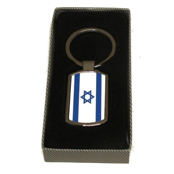Nøkkelring med israelsk flagg