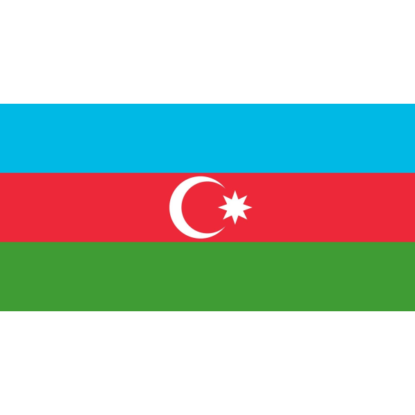 Azerbaid~anin lippu Azerbajdzjan 