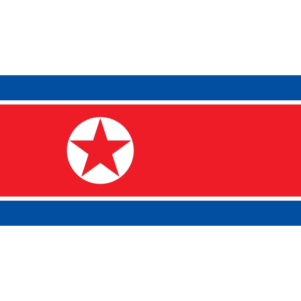Nordkorea flagg North Korea