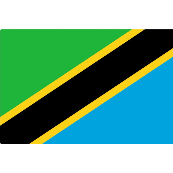 Tanzania flagg Tanzania 