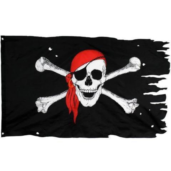 Flagg - Pirathodeskalle Black