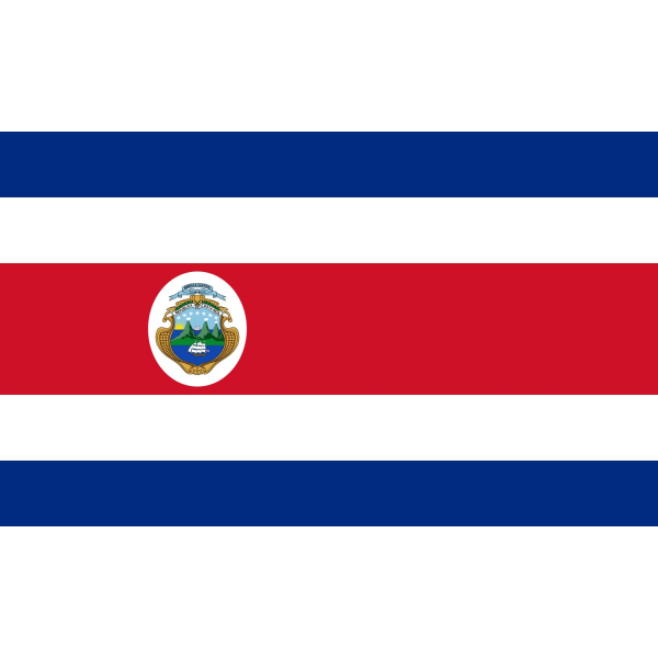 Costa Rica flagga