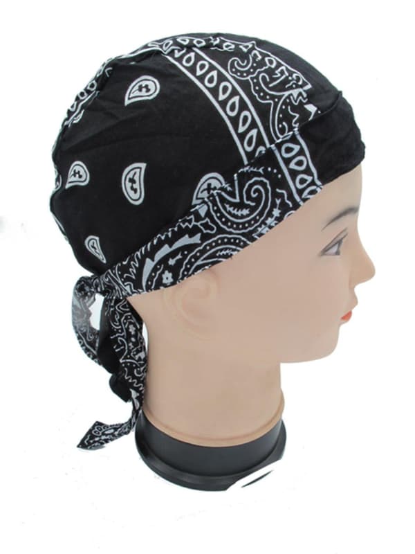 Svart Zandana Paisley Black