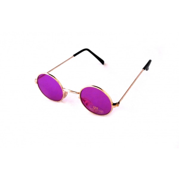 Sjove runde solbriller - Lille Pink