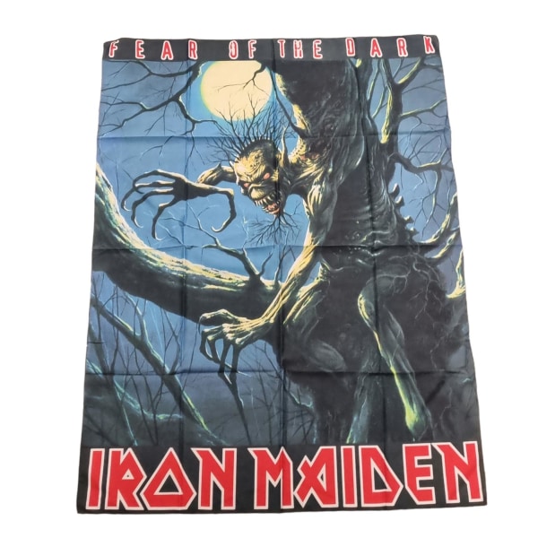 Flagga - Iron maiden Svart