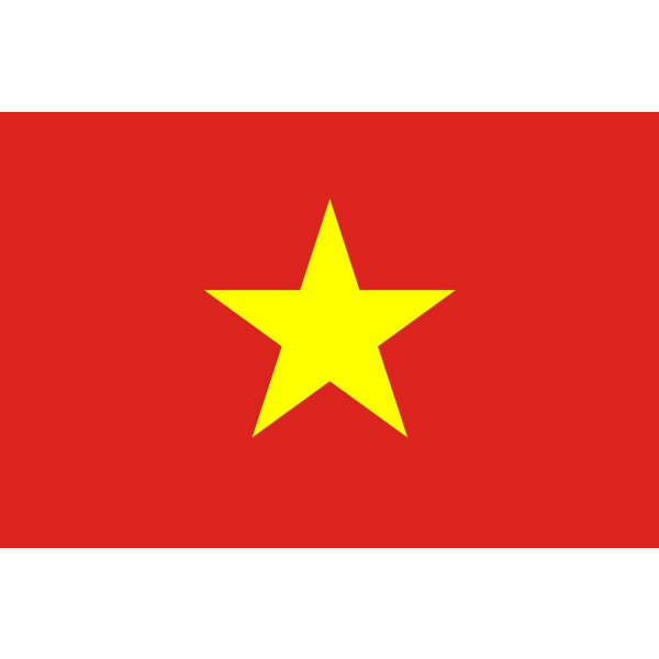 Vietnams flagga White Vietnam