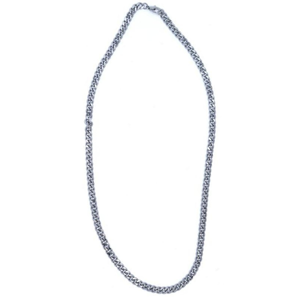 Sølvfarvet kæde - 4 mm Silver