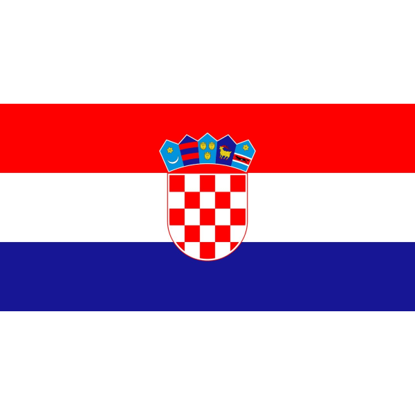 Flagg til Kroatia Croatia