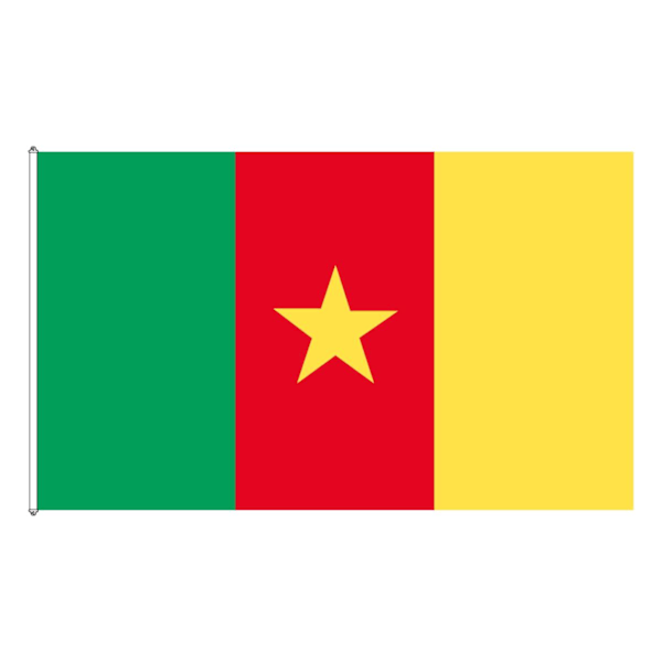 Kamerun flagg Green