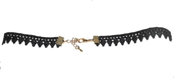 Choker-kaulakoru - musta kangas Black