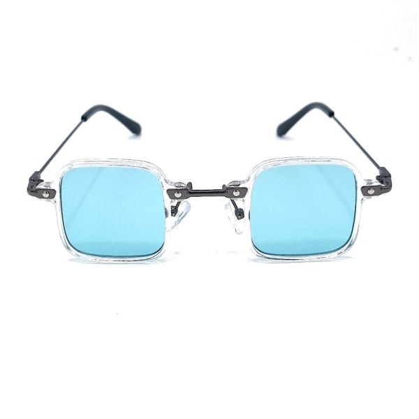 Firkantede solbriller Tony S - Gennemsigtig / blå Blue