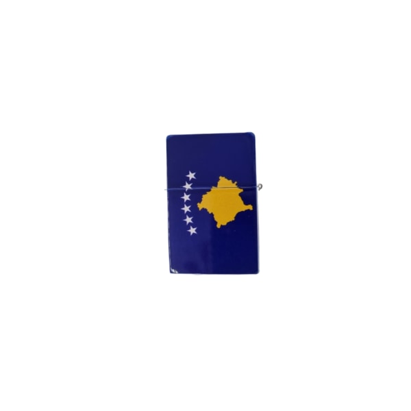 Kosovo flagg bensin lighter
