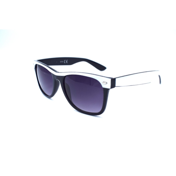RETRO SUNGLASSES SORT OG HVID White