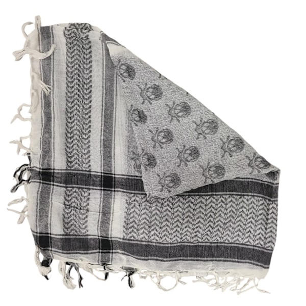 Palestinasjal keffiyeh Döskallar vit och svart White White and black