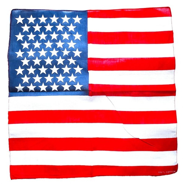 USA flagg bandana Black
