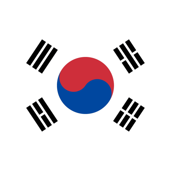 Sydkorea flagga