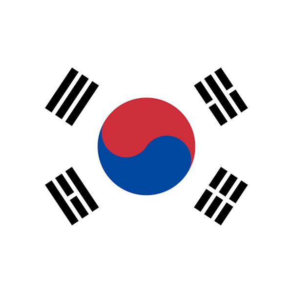 Sydkorea flagga