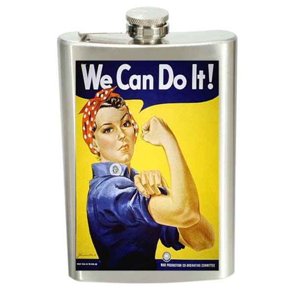 Plunta rustfritt stål - We Can Do It! Silver