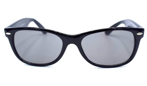 Svarte retro solbriller Black