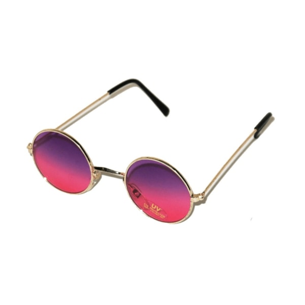 Runde solbriller - lilla-lyserøde linser Pink