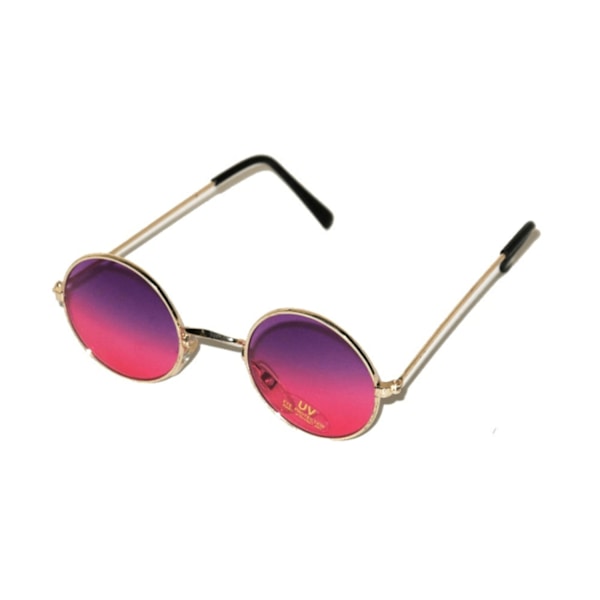 Runde solbriller - Lilla-rosa linser Pink