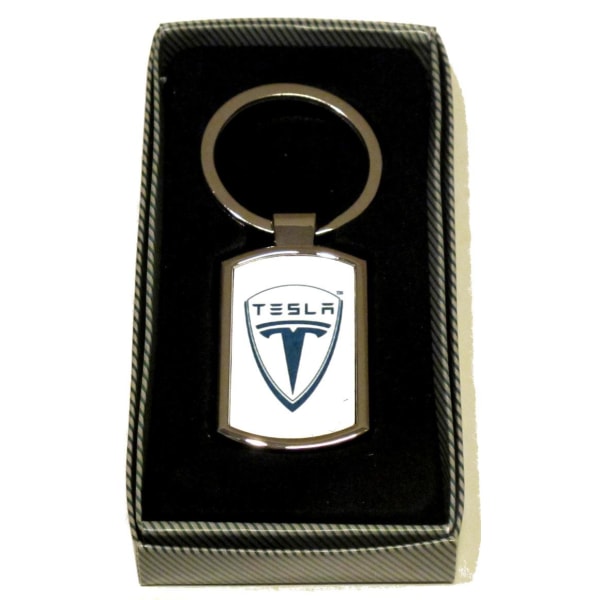 Tesla nyckelring Silver