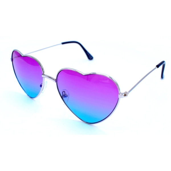 Hjerte solbriller lilla / blå Blue