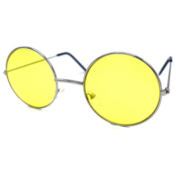 mærke Port Kunstneriske Gule runde solbriller Yellow 351d | Yellow | Fyndiq