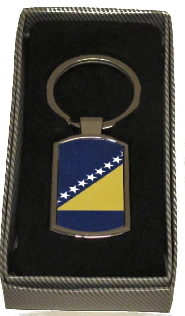Bosnia flagg nøkkelring