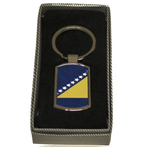 Bosnien Flagga nyckelring